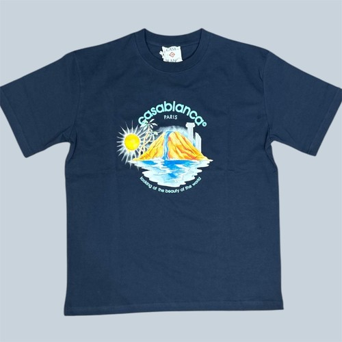 Casablanca oasis shirt blue - casablanca, t-shirt