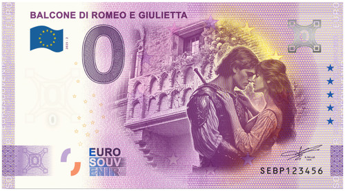 Zero euro souvenir - €,