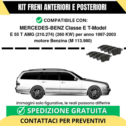 Pastiglie freno ant post - ant, +