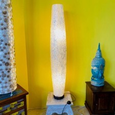 Lampada etnica piantana madre perla lampada chic