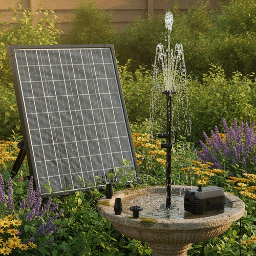 Pompa solare per laghetto 20w - pompa,