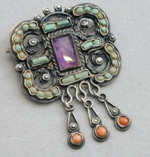 Spilla corallo turchese