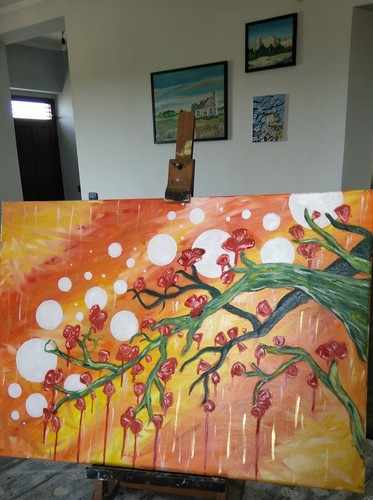 Quadro olio tela - olio, astratto