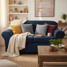 Copriletto in velluto navy