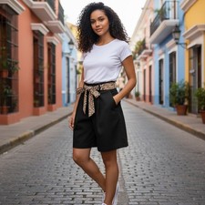 STILL ABBIGLIAMENTO DONNA GONNA FASCIA PANTALONCINO ESTIVO COMODO ELASTICO IN...