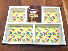 SCATOLA PORTA BUSTINE THE IN LEGNO CON SCOMPARTI HANDMADE