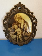 Quadro Madonna Con Bambino Su