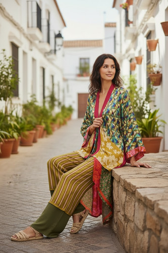 Zara floral print kimono - print,
