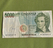 Italy 5000 Lire Cinquemila