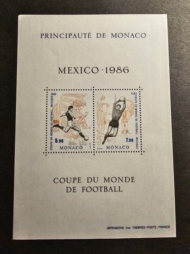 Francobollo monaco coppa - monaco,