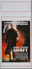 SHAFT - JOHN SINGLETON - SAMUEL L. JACKSON FILM POLIZIESCO LOCANDINA ORIGINALE