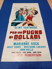 PUGNO DI DOLLARI - Italia playbill CLINT EASTWOOD, LEONE Good Bad Ugly poster