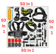 (50 in 1) Accessori per action camera GoPro HERO GoPro Hero13,12,11,10,9,8,7,6,5
