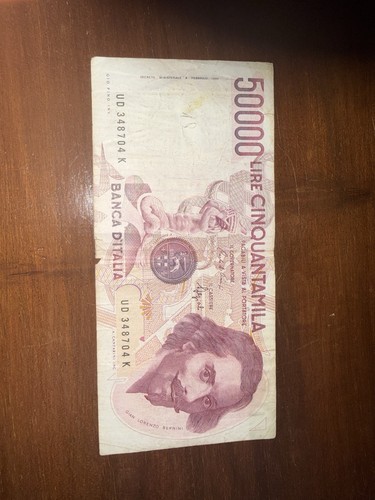 Banconota italia 000 lire - 50.000,
