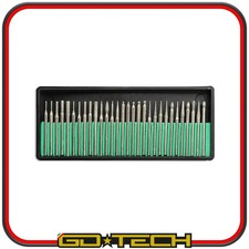 30 FRESE DIAMANTATE Gambo 3 mm PUNTE LAVORAZIONI per DREMEL FRESINO MINI TRAPANO
