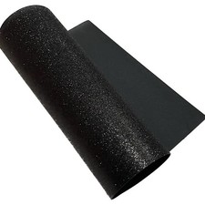 5 FOGLI GOMMA EVA GLITTER NERO