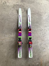 Sci da neve vintage per bambini Spalding Champion RS 37 attacchi Salomon