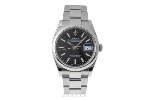 Rolex datejust black dial - rolex,