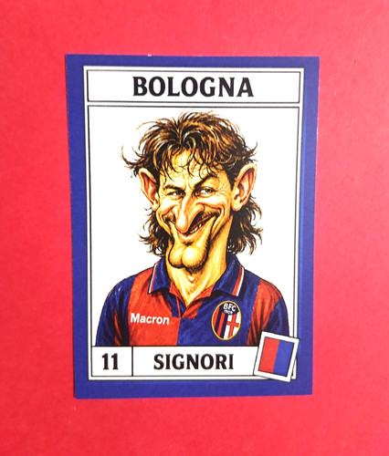 Figurina caricatura calciatori - figurina,