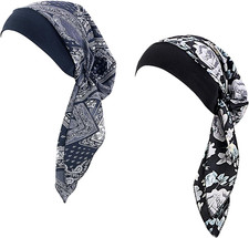 2 Pezzi Turbante Chemioterapia, Copricapo Chemioterapia Donna, Foulard Chemioter