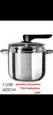 Pentola a pressione Inox  7 litri grande acciaio induzione