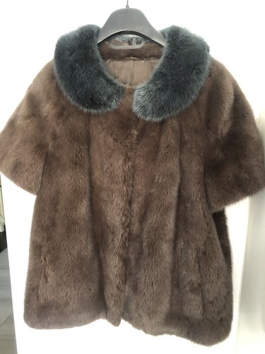 Giacca visone marrone - , con