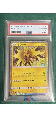Carta pokemon zapdos - carta,