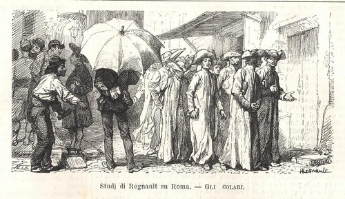 Stampa antica roma vita - vita, di