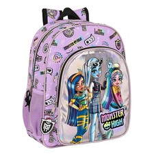  Zaino Scuola Monster High Best boos Lilla 32 X 38 X 12 cm