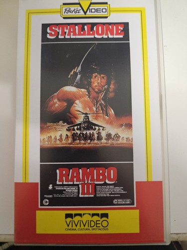 Vhs rambo iii vivivideo 1987 - vhs,