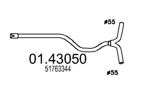 43050 mts tubo - mts,