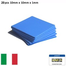 20x PAD TERMICO Thermal Pad 10x10x1mm ad Alta Dissipazione 6.0 W/mK - posta 1