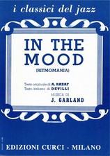 Spartito musicale In the mood linea melodica e accordi per canto o fisarmonica