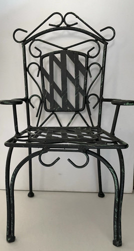 Sedia vintage ferro battuto - vintage,
