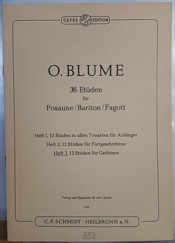Blume etuden fur posaune - o.blume,