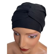 Turbante nero donna viscosa