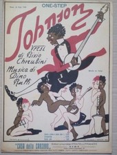 BELLISSIMO E RARO SPARTITO MUSICALE  PRIMI DEL 900,JOHNSON,SUPER!!