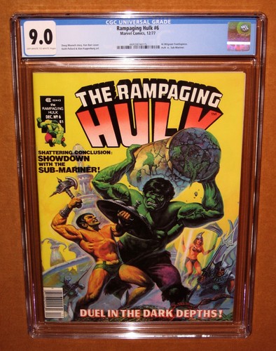 Rampaging hulk cgc 0 1977 - #6, 9.0