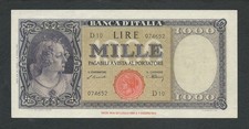 Italy Lire 1000 qFDS / aUNC