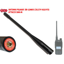 ANTENNA POLMAR DB-10MKII FM/136-174/400-470 MHz - ATTACCO SMA-M