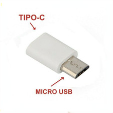 ADATTATORE DA TIPO TYPE C FEMMINA A MICRO USB MASCHIO CONVERTITORE X CAVI