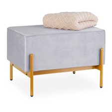 Panca Ingresso Velluto Metallo