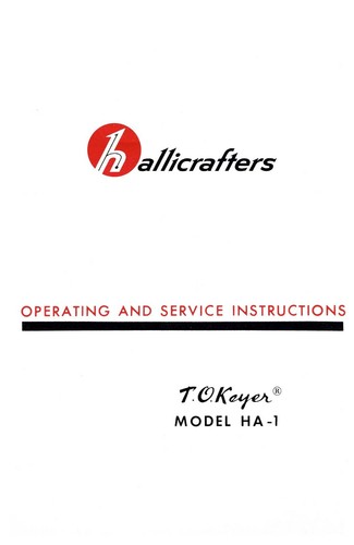 Hallicrafters t o - hallicrafters, t.o