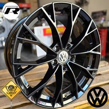 ✅️R 25 Black KIT 4 Cerchi In Lega 18" Compatibili con Volkswagen Golf Mk 7 8 8,5