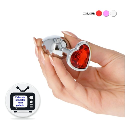 Plug anale alluminio con - plug,
