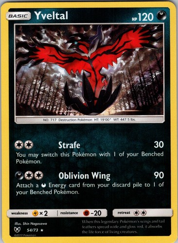 Yveltal shining legends - yveltal, 54/73