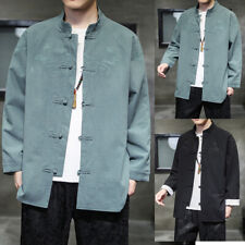 Hommes Lin Mélange Kung Fu