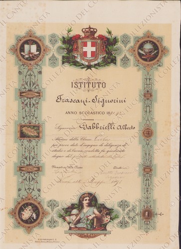 1893 firenze istituto - 1893, frascani