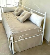 Dormeuse ferro battuto "Nodo" con rete estraibile