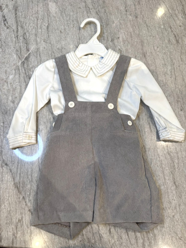 Salopette camicia velluto - in,